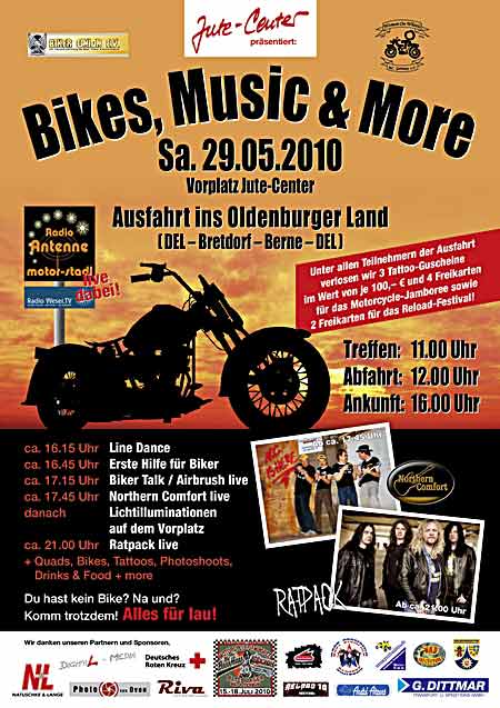 Plakat zum Open Air in Delmenhorst am 19.05.2010