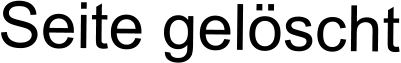 Seite gel�scht
