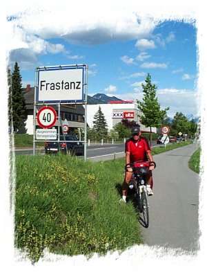 Am Zielort Frastanz angekommen