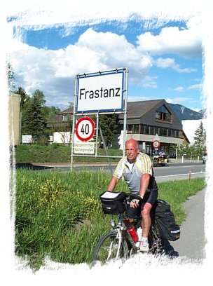 Am Zielort Frastanz angekommen